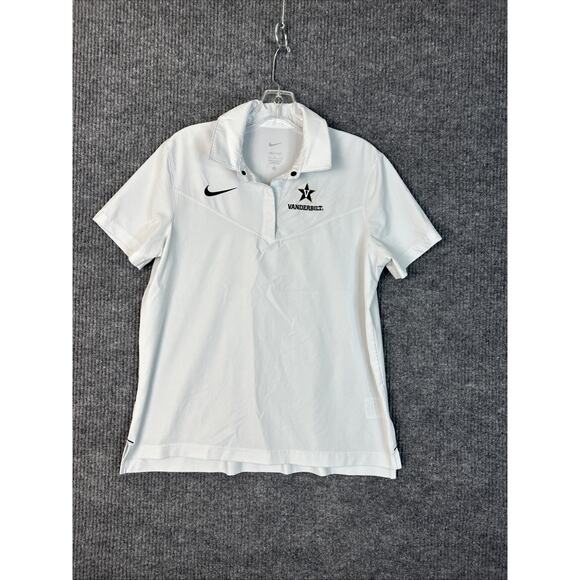Nike Mens On Field Polo Shirt Size Large Vanderbilt Performance Dri Fit Preppy - Picture 1 of 10